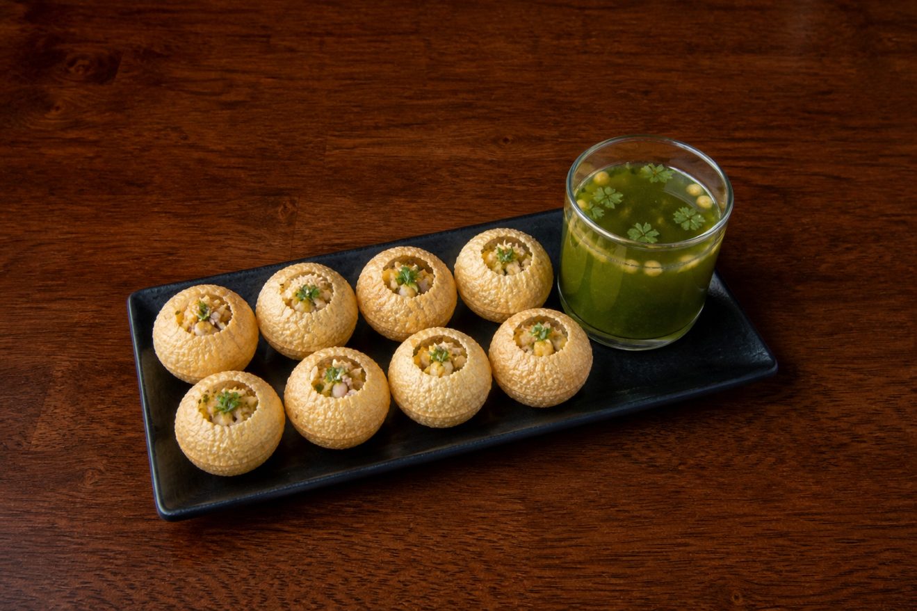 Pani Puri (Indian Street Food).