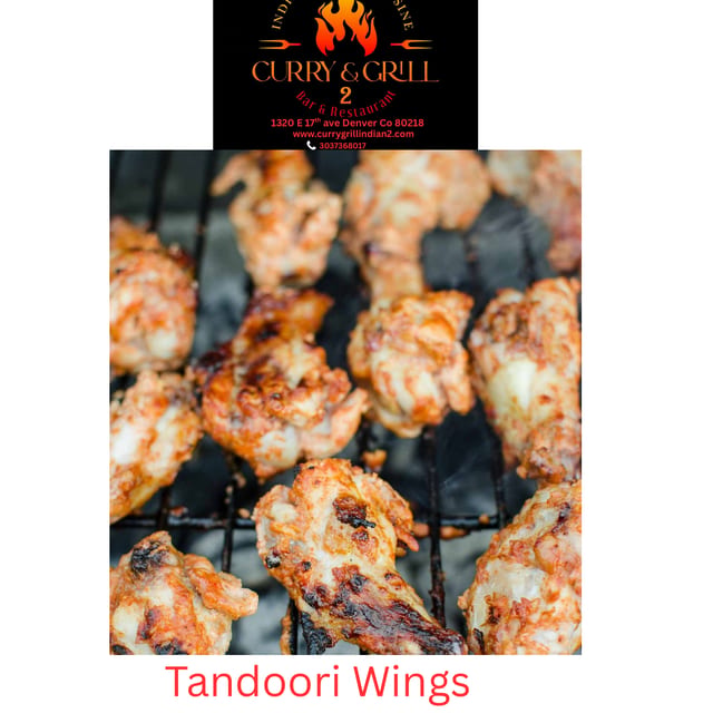 Tandoori Chicken Wings.